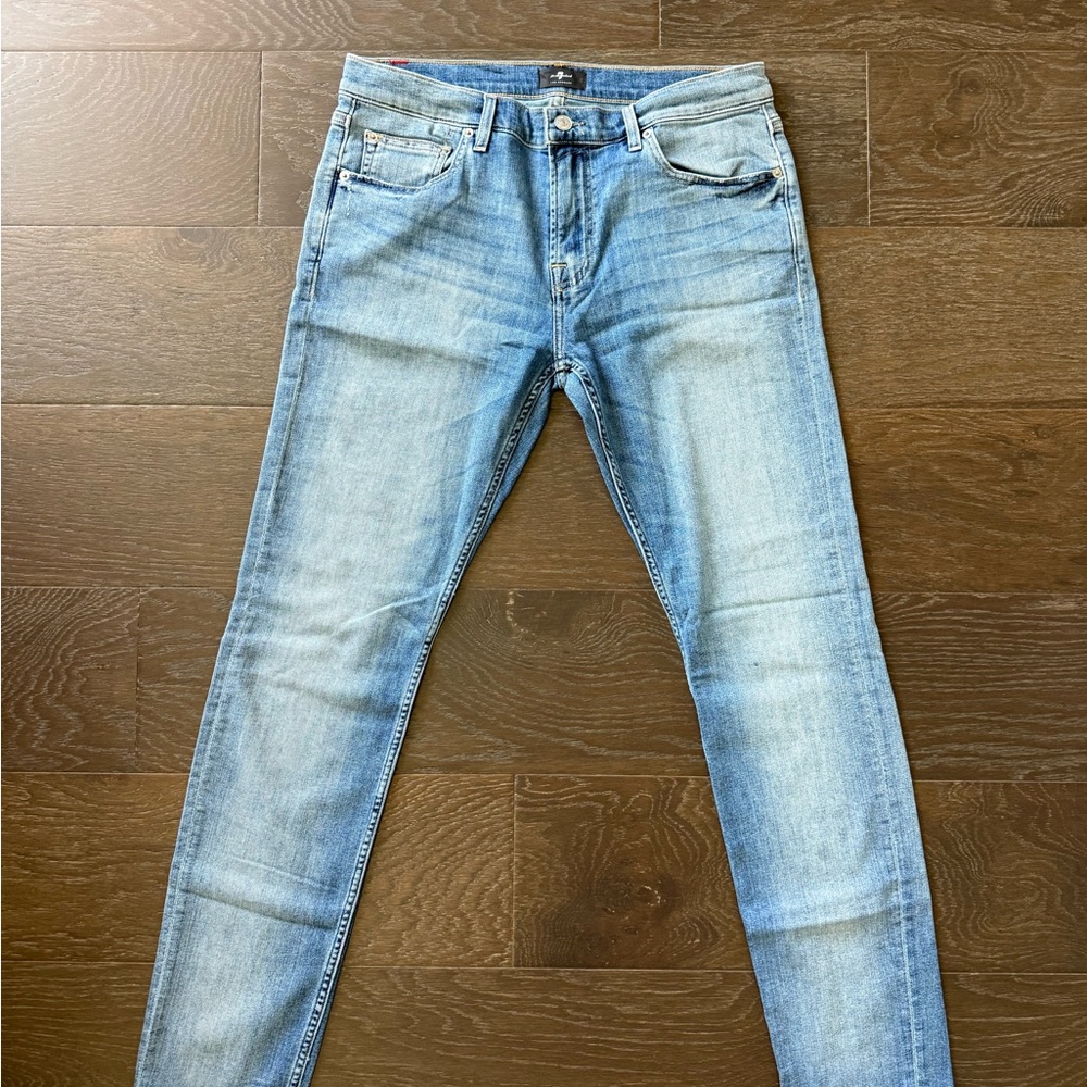 7 For All Mankind Light Blue Skinny Jeans